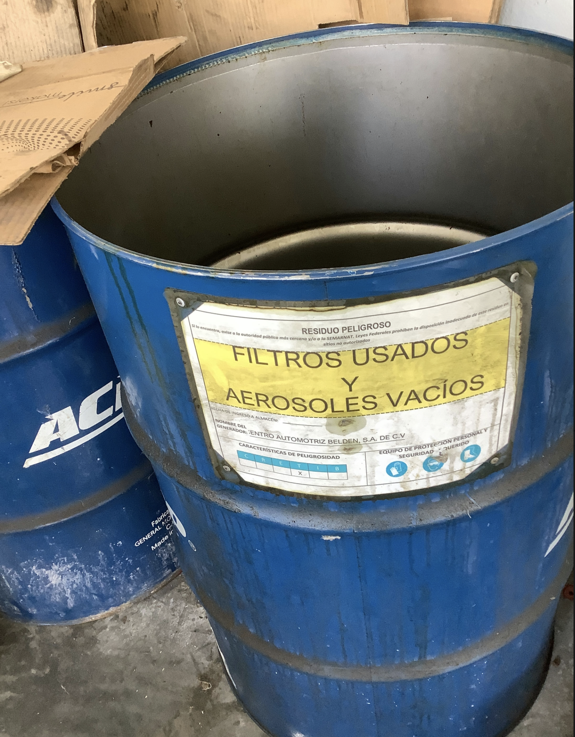 Etiquetado de contenedores